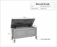 Mumbai Solid Wood Storage Trunk Box - Trunks & Cabinets - Furniselan