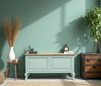 Mumbai Solid Wood Storage Trunk Box - Trunks & Cabinets - Furniselan-Silt-Green