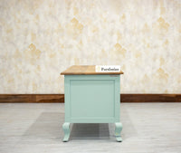 Mumbai Solid Wood Storage Trunk Box - Trunks & Cabinets - Furniselan-Silt-Green