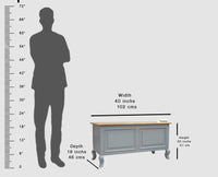 Mumbai Solid Wood Storage Trunk Box - Trunks & Cabinets - Furniselan-
Cool-Grey