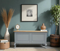 Mumbai Solid Wood Storage Trunk Box - Trunks & Cabinets - Furniselan-
Cool-Grey