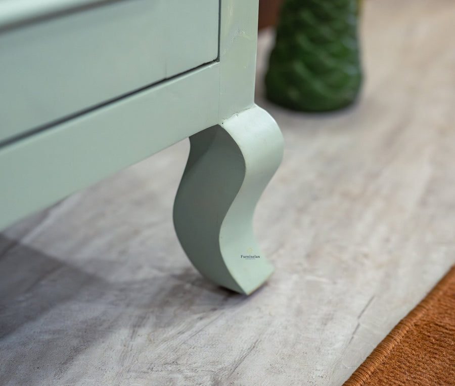 Mumbai Solid Wood Two Door Sideboard Cabinet - Sideboard - Furniselan - Silt-Green