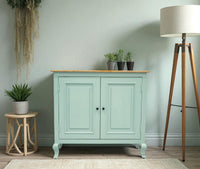 Mumbai Solid Wood Two Door Sideboard Cabinet - Sideboard - Furniselan - Silt-Green
