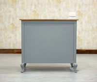 Mumbai Solid Wood Two Door Sideboard Cabinet - Sideboard - Furniselan - Cool-Grey