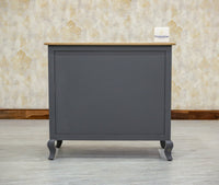 Mumbai Solid Wood Two Door Sideboard Cabinet - Sideboard - Furniselan - Slate-Grey