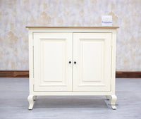 Mumbai Solid Wood Two Door Sideboard Cabinet - Sideboard - Furniselan - Frosty-White