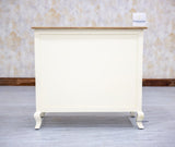 Mumbai Solid Wood Two Door Sideboard Cabinet - Sideboard - Furniselan - Frosty-White