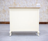 Mumbai Solid Wood Two Door Sideboard Cabinet - Sideboard - Furniselan - Frosty-White