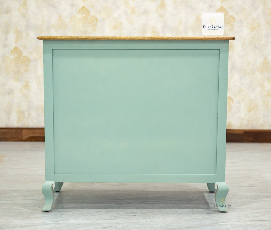 Mumbai Solid Wood Two Door Sideboard Cabinet - Sideboard - Furniselan - Silt-Green