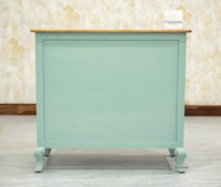 Mumbai Solid Wood Two Door Sideboard Cabinet - Sideboard - Furniselan - Silt-Green