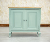 Mumbai Solid Wood Two Door Sideboard Cabinet - Sideboard - Furniselan - Silt-Green