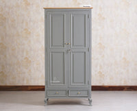 Mumbai Solid Wood Two Door Wardrobe - Wardrobes & Cabinets - Furniselan