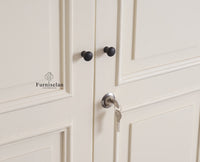 Mumbai Solid Wood Two Door Wardrobe - Wardrobes & Cabinets - Furniselan