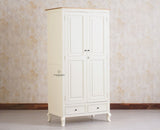 Mumbai Solid Wood Two Door Wardrobe - Wardrobes & Cabinets - Furniselan