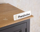 Mumbai Solid Wood Two Door Wardrobe - Wardrobes & Cabinets - Furniselan Slate-Grey