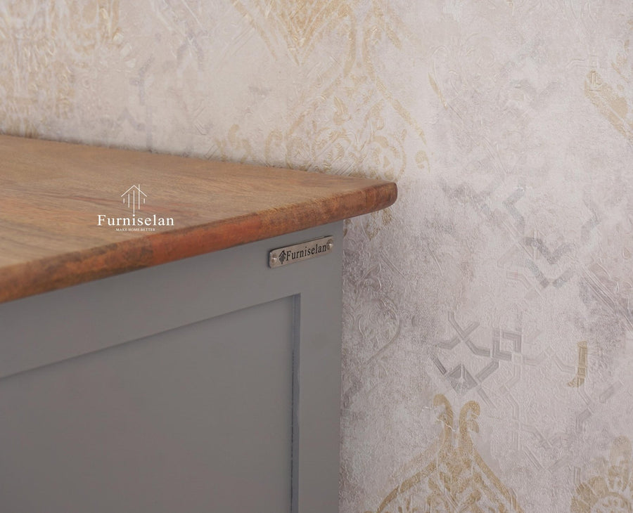 Mumbai Solid Wood Two Door Wardrobe - Wardrobes & Cabinets - Furniselan