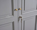 Mumbai Solid Wood Two Door Wardrobe - Wardrobes & Cabinets - Furniselan