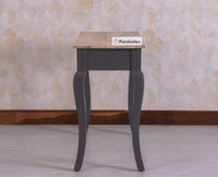 Mumbai Solid Wood Two Drawer Study Laptop Table - Console Table - Furniselan - Slate Grey