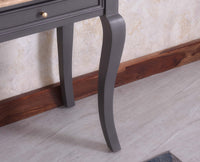Mumbai Solid Wood Two Drawer Study Laptop Table - Console Table - Furniselan - Slate Grey