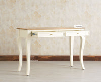 Mumbai Solid Wood Two Drawer Console Table Furniselan Frosty White