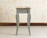 Mumbai Solid Wood Two Drawer Console Table Furniselan Cool Grey