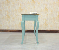 Mumbai Solid Wood Two Drawer Study Laptop Table - Console Table - Furniselan - Silt-Green