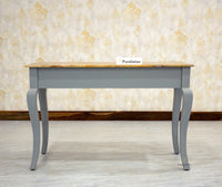 Mumbai Solid Wood Two Drawer Study Laptop Table Furniselan - Slate-Grey