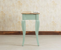 Mumbai Solid Wood Two Drawer Study Laptop Table Furniselan Silt Green