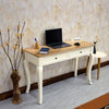 Mumbai Solid Wood Two Drawer Study Laptop Table Furniselan - FrostyWhite