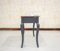 Mumbai Solid Wood Two Drawer Study Laptop Table Furniselan - Cool-Grey