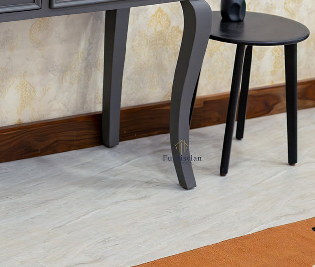 Mumbai Solid Wood Two Drawer Study Laptop Table Furniselan - Slate  Grey