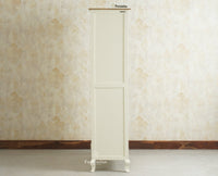 Mumbai Wooden Large Bar Cabinet with Glass Holder Storage Furniselan Frosty White