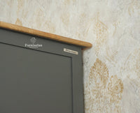 Mumbai Wooden Large Bar Cabinet with Glass Holder Storage Furniselan Slate Grey