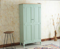 Mumbai Wooden Large Bar Cabinet with Glass Holder Storage Furniselan Silt Green