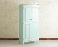 Mumbai Wooden Large Bar Cabinet with Glass Holder Storage Furniselan Silt Green