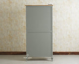 Mumbai Wooden Large Bar Cabinet with Glass Holder Storage Furniselan Cool Grey