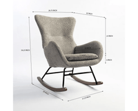 Munnar Rocking Chair - Dining Chair - Furniselan - Grey