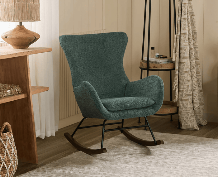 Munnar Rocking Chair - Dining Chair - Furniselan - Green