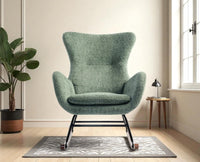 Munnar Rocking Chair - Dining Chair - Furniselan - Green