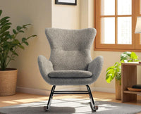 Munnar Rocking Chair - Dining Chair - Furniselan - Grey