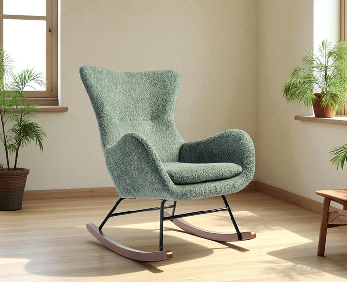 Munnar Rocking Chair - Dining Chair - Furniselan - Green