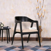 Muse Sheesham Wood Arm Chair - Dining Chair - Furniselan - Black-Finish