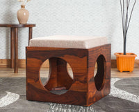 Nagpur  Stool Ottoman Poufee Furniselan - Maple-Finish
