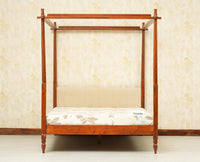 Nashville Solid Wood King Size Four Poster Bed Brown Finish