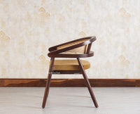 Baron Solid Rubber Wood Arm Chair Furniselan - Grey-Finish