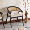 Baron Solid Rubber Wood Arm Chair Furniselan - Black-Finish