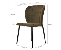 Nimbus Niche Dining Chair – Modern Upholstered Dining Chair for Home & Café Green