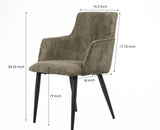 Nordic Living Study Chair Dining Chair - Dining Chair - Furniselan - Green