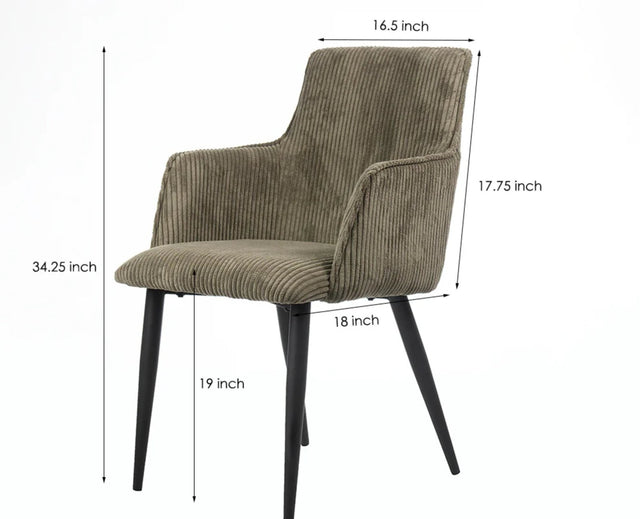 Nordic Living Study Chair Dining Chair - Dining Chair - Furniselan - Green