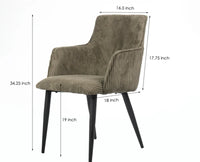 Nordic Living Study Chair Dining Chair - Dining Chair - Furniselan - Green